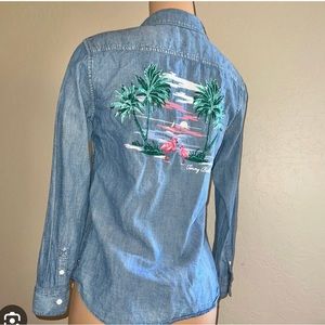 Tommy Bahama embroidered Denim Shirt